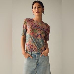 Anthropologie Floral Multicolor Top